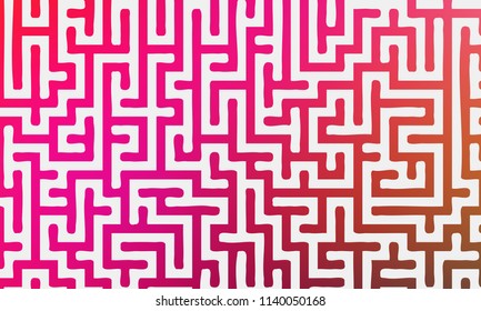Abstract background with gradient colorful maze. Vector illustration