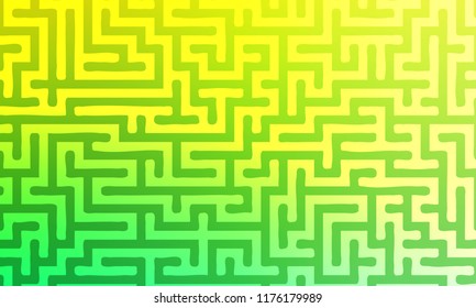 Abstract background with gradient colorful maze. Vector illustration