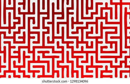 Abstract background with gradient colorful maze. Vector illustration