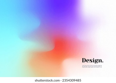 Abstract background in gradient colors. Colorful grain banner vector illustration.