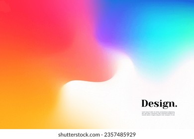 Abstract background in gradient colors. Colorful grain banner vector illustration.