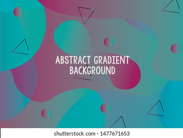 Abstract background gradient commercial, editable vector, fluid wavy composition vibrant colors pink green blue- vector