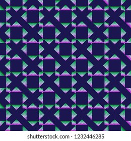 Abstract background gradient cube seamless pattern.