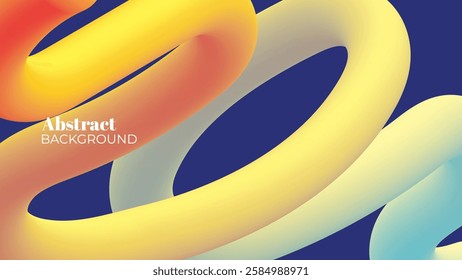 Abstract background, Gradient curve line background, twisted line wallpaper, twisted line wave vector decorative illustration