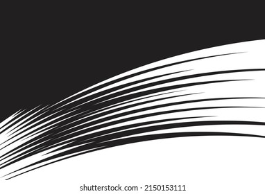 Fondo abstracto con el patrón de línea de barra curva de degradado y con un área de espacio de copia