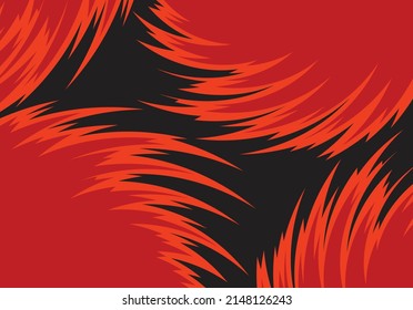 Abstract background with gradient curved spikes pattern