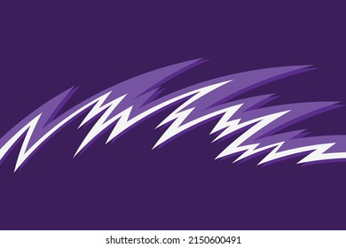 Abstract background with gradient and curved spikes pattern