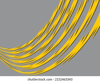 Abstract background with gradient and curved spikes pattern