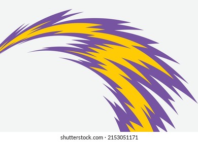 Abstract background with gradient curved spikes pattern and with some copy space area