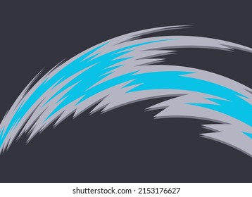Abstract background with gradient curved spikes pattern and with some copy space area