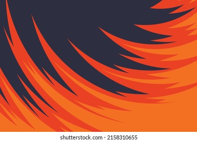 Abstract background with gradient curved spikes pattern and with some copy space area