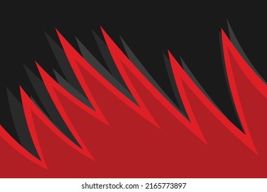 Abstract background with gradient curved spikes pattern and with some copy space area