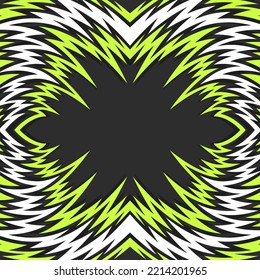 Fondo abstracto con ornamento de pinzas curvadas degradadas