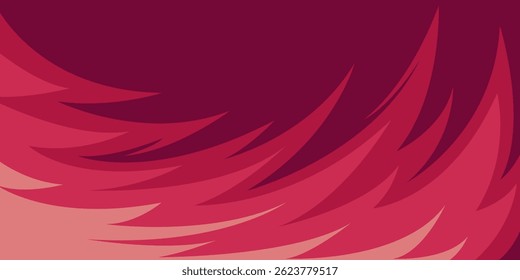 Plano de fundo abstrato com padrão de picos curvos de gradiente e com alguma área de espaço de cópia