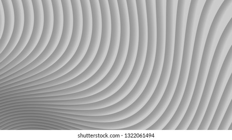 Abstract background of gradient curves in gray colors