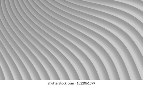 Abstract background of gradient curves in gray colors