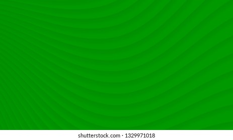 Abstract background of gradient curves in green colors