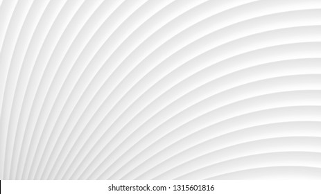 Abstract background of gradient curves in white colors