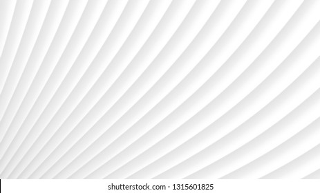 Abstract background of gradient curves in white colors