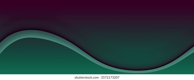 Abstract background with a gradient of dark green and maroon. The background features smooth, flowing curves in green and maroon. Minimal abstract wavy gradient vector background