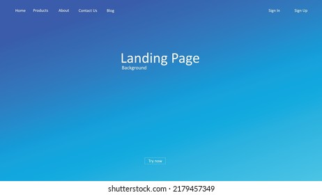 Abstract background gradient effect design. Website landing page, homepage template. Cool color shades. blue color design. Vector eps 10