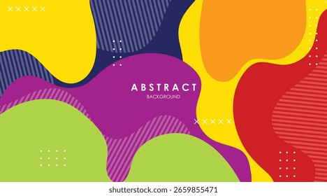 Formas fluidas de gradiente de fondo abstracto Vector colorido Diseño moderno