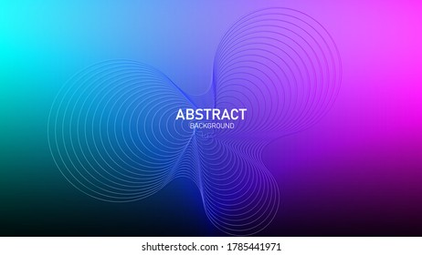 abstract background with a gradient of green, blue and purple and there is a motion blending pattern