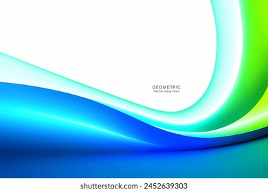 Fondo Abstractas con degradado de colores verdes y azules. Diseño abstracto colorido moderno del modelo.