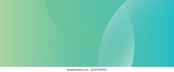 Abstract background with gradient green and blue colors. The background features smooth, flowing textures in green and blue hues. Minimal abstract gradient curve vector background