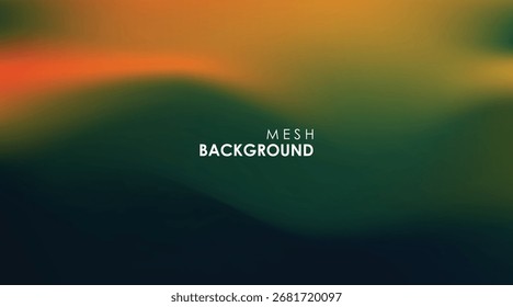 abstract background gradient green, yellow and orange colorful mesh