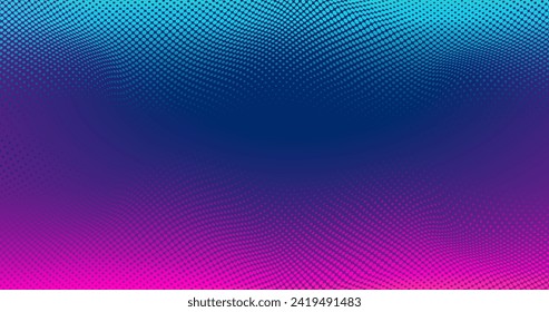 Abstract background with gradient halftone effect vector design in eps 10