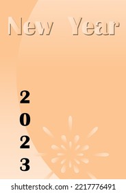 gradiente de fondo abstracto Feliz celebración de la tarjeta de año nuevo, texto para feliz año nuevo.