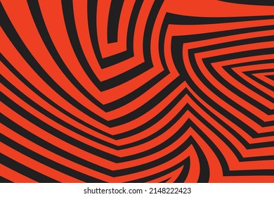 Abstract background with gradient illusion line pattern