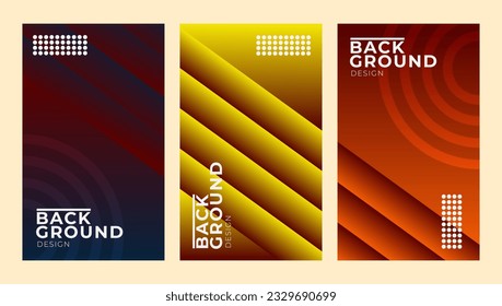 Abstract background Gradient illustration blue yellow orange for Banner, Cover, Layout, Poster and Flayer Template by septiannasiri