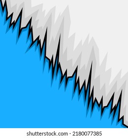 Abstract background with gradient jagged edge pattern and with some copy space area