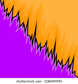 Abstract background with gradient jagged edge pattern and with some copy space area