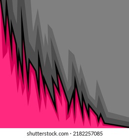 Abstract background with gradient jagged edge pattern and with some copy space area