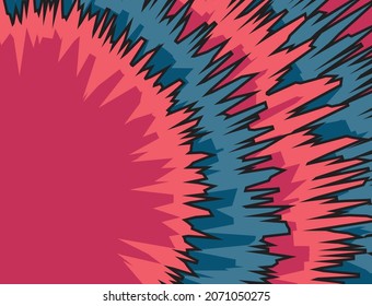 Abstract background with gradient jagged pattern