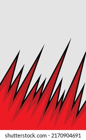 Abstract background with gradient jagged zigzag pattern and with some copy space area