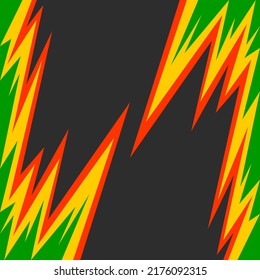 Abstract background with gradient jagged zigzag pattern and with some copy space area
