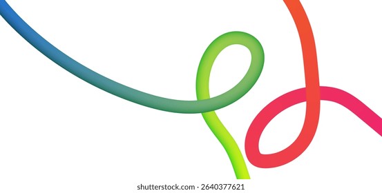 Abstract background with gradient lines. Modern pattern with rainbow colour effect. 3D wave elements lines. Vector illustration eps10. Tranding dynamic concept. Your design.