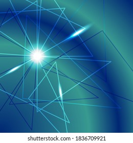 Abstract background with gradient and luminous lines illustration. Vector illustration.