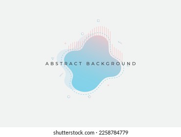 abstract background with gradient memphis fluid