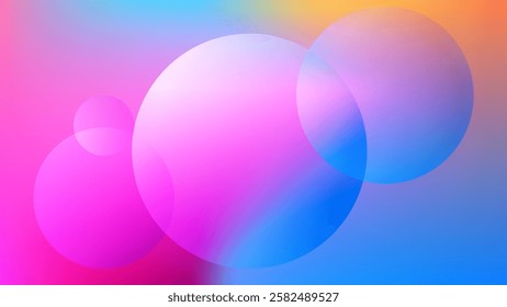 ABSTRACT BACKGROUND GRADIENT MESH COLORFUL DESIGN WITH GEOMETRIC CIRCLE SHAPES VECTOR TEMPLATE GOOD FOR MODERN WEBSITE, WALLPAPER, COVER DESIGN 