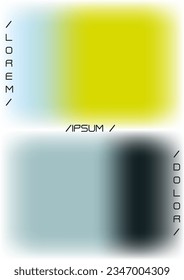Abstract Background with Gradient Mesh Holographic Shapes. Vector Cover Design for your Business. Minimal Print Set for Your Identity Style. 