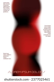Resumen de fondo con formas holográficas de malla degradada. Diseño de páginas vectoriales para su identidad. Conjunto mínimo de impresión en colores rojos para su estilo de identidad. 