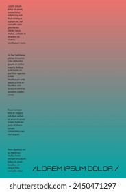 Abstract Background with Gradient Mesh Holographic Shapes. Vector Poster Design for your Business. Minimal Colourful Print Set for Your Identity Style. 