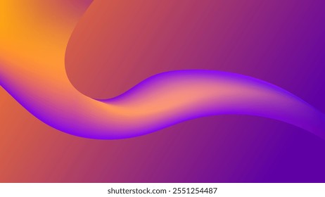 ABSTRACT BACKGROUND WITH GRADIENT MESH PURPLE ORANGE SMOOTH LIQUID COLOR DESIGN VECTOR TEMPLATE GOOD FOR MODERN WEBSITE, WALLPAPER, COVER DESIGN 