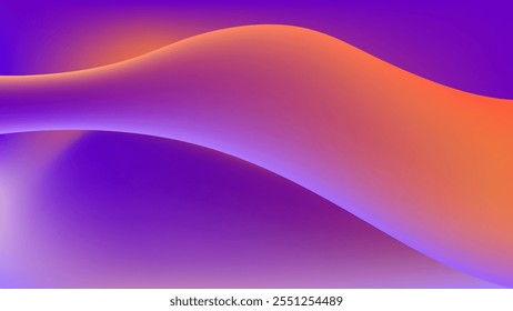 ABSTRACT BACKGROUND WITH GRADIENT MESH PURPLE ORANGE SMOOTH LIQUID COLOR DESIGN VECTOR TEMPLATE GOOD FOR MODERN WEBSITE, WALLPAPER, COVER DESIGN 