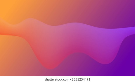 ABSTRACT BACKGROUND WITH GRADIENT MESH PURPLE ORANGE SMOOTH LIQUID COLOR DESIGN VECTOR TEMPLATE GOOD FOR MODERN WEBSITE, WALLPAPER, COVER DESIGN 